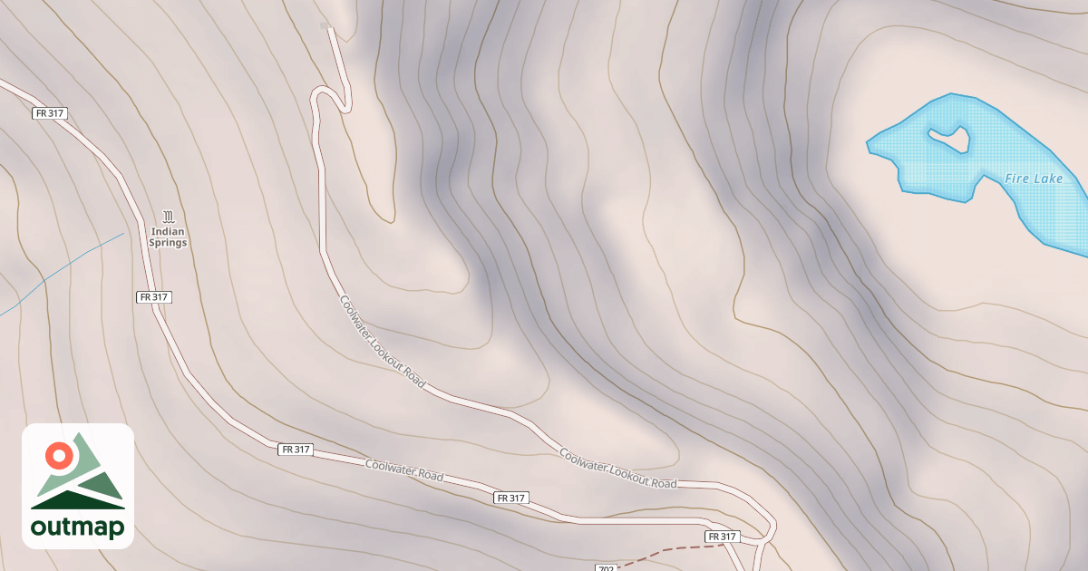 Map of COOLWATER L O