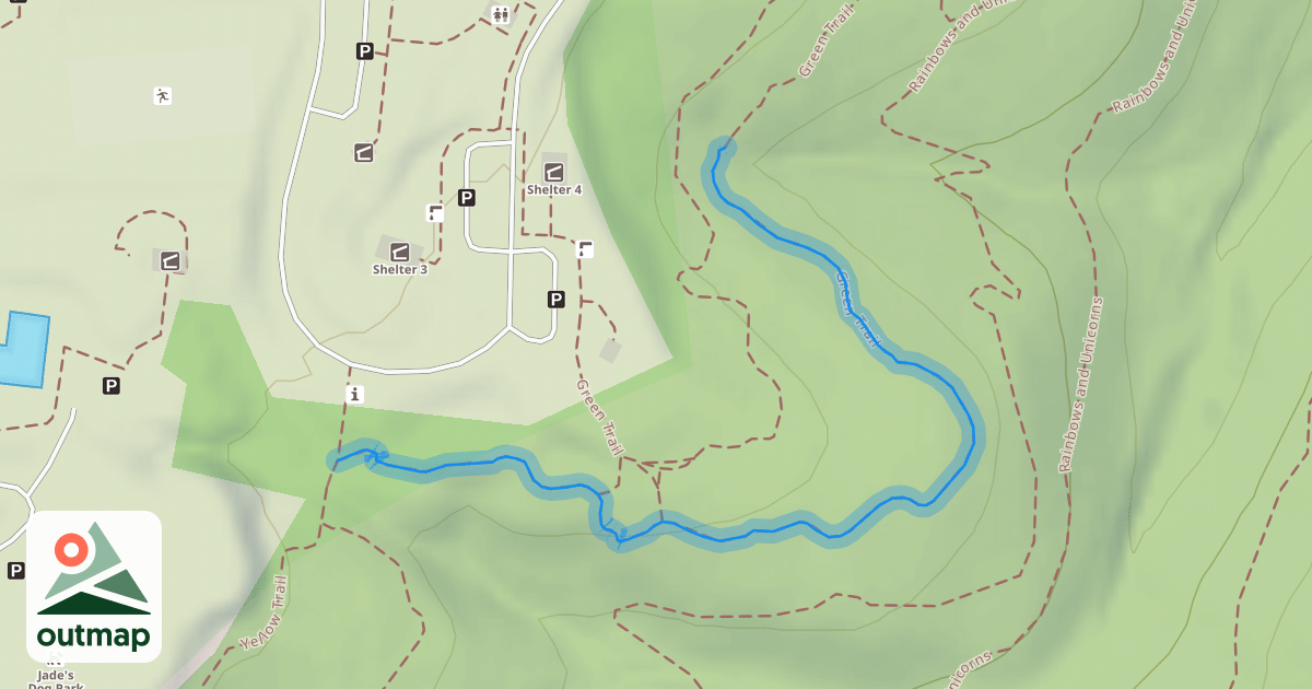 Map of Green Trail