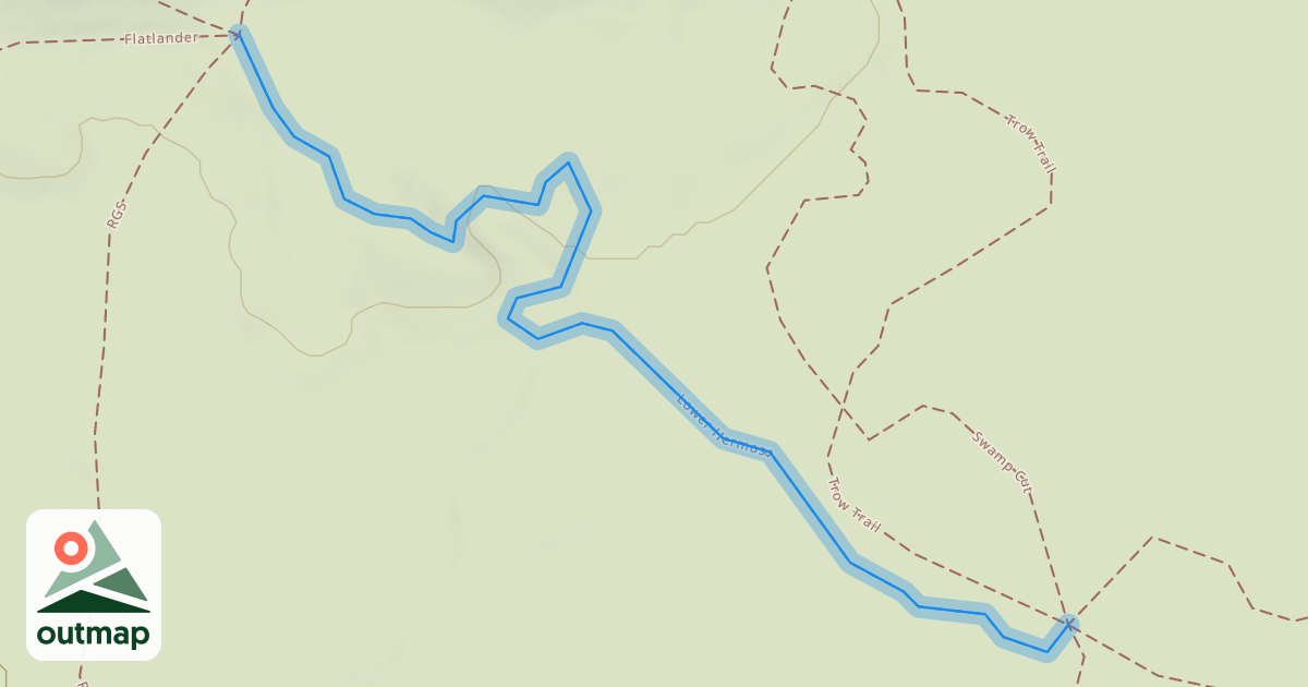 Map of Lower Hermosa