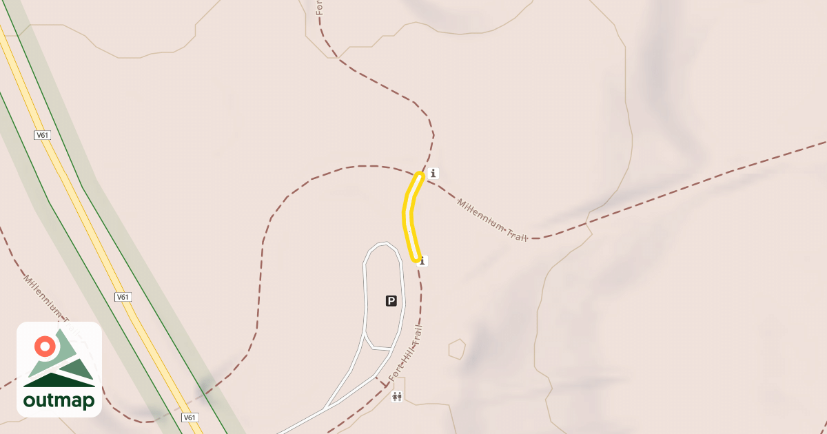 Map of Fort Hill Trail