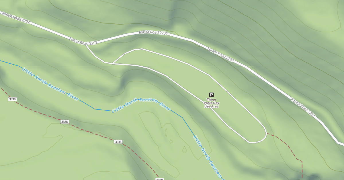 Map preview of USFS National Forest System Roads {FC428B47-67B7-4E7A-A228-864554CB7C04}