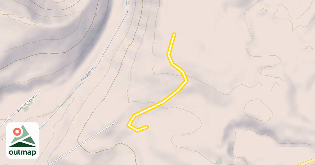 Map of Upturn Hill