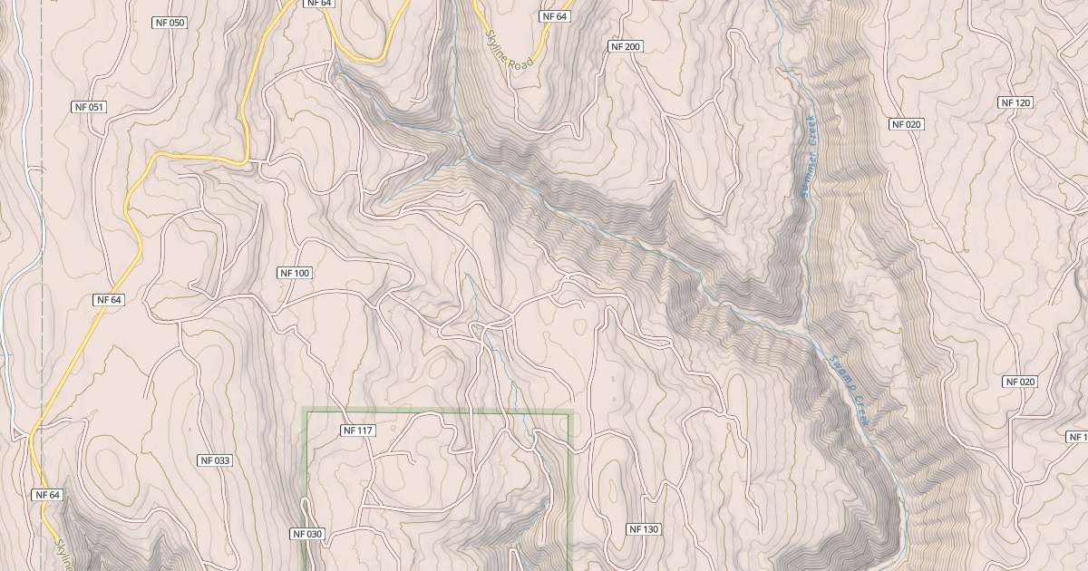 Map preview of USFS National Forest System Roads {7AFD05AD-6018-4B86-B833-BA9C98295FD3}