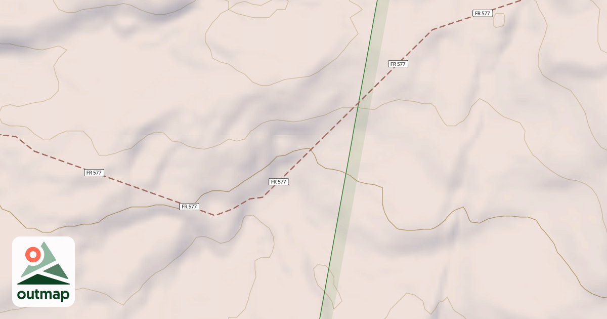 Map of Navajo Peak