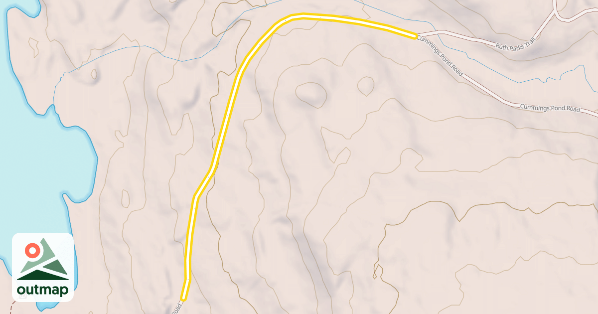 Map of Cummings Pond Road