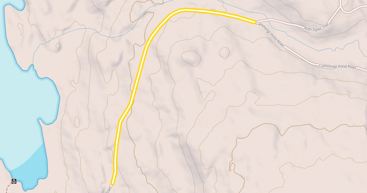 Map preview of Cummings Pond Road