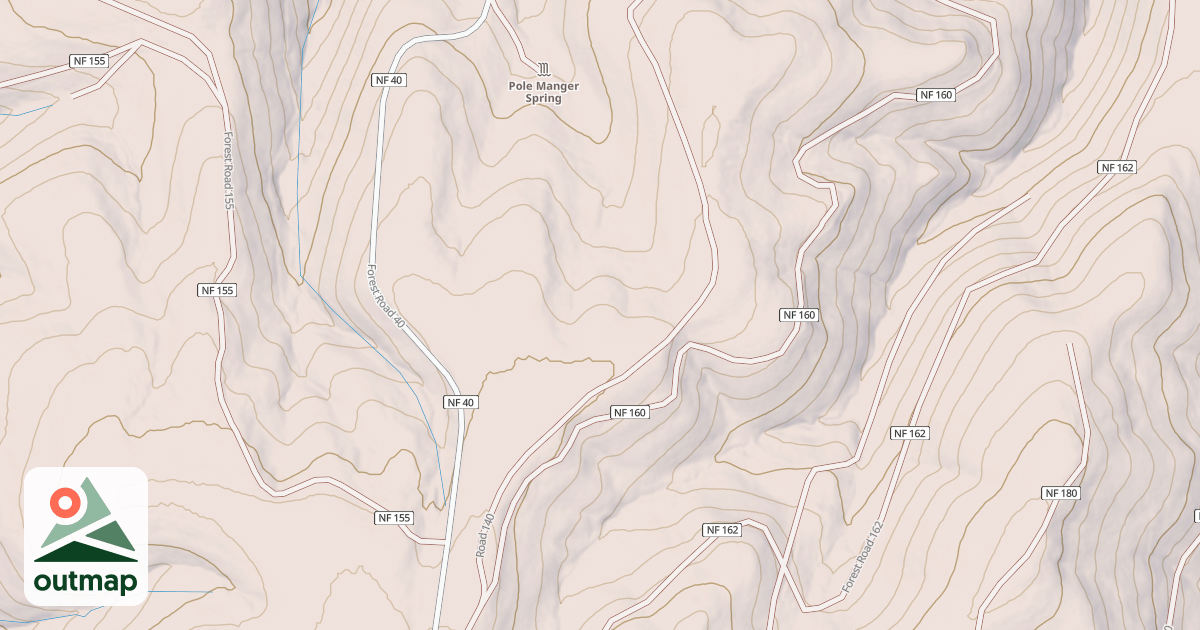 Map of UPPER POLE MANGER ROAD