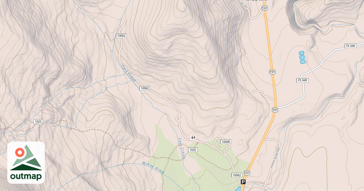 Map of CART CREEK CUTOFF