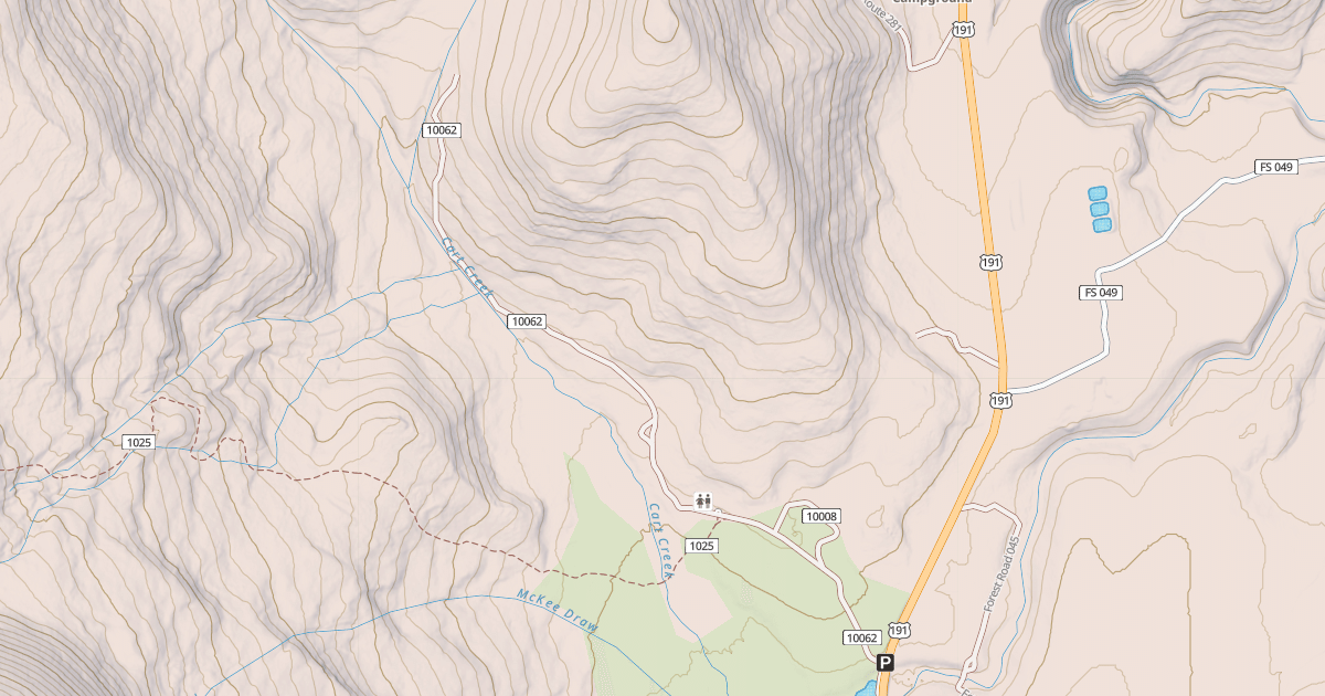 Map preview of CART CREEK CUTOFF