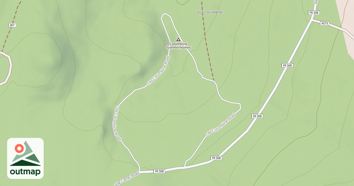 Map of OLD COLUMBINE