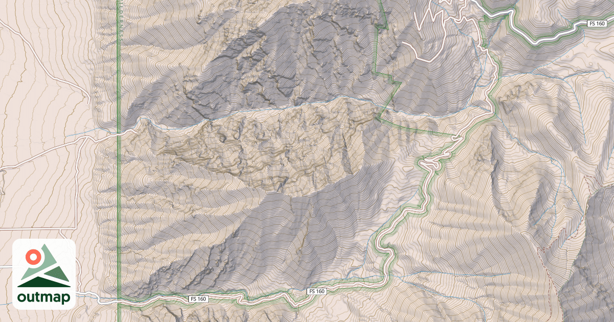 Map of MONA POLE ROAD