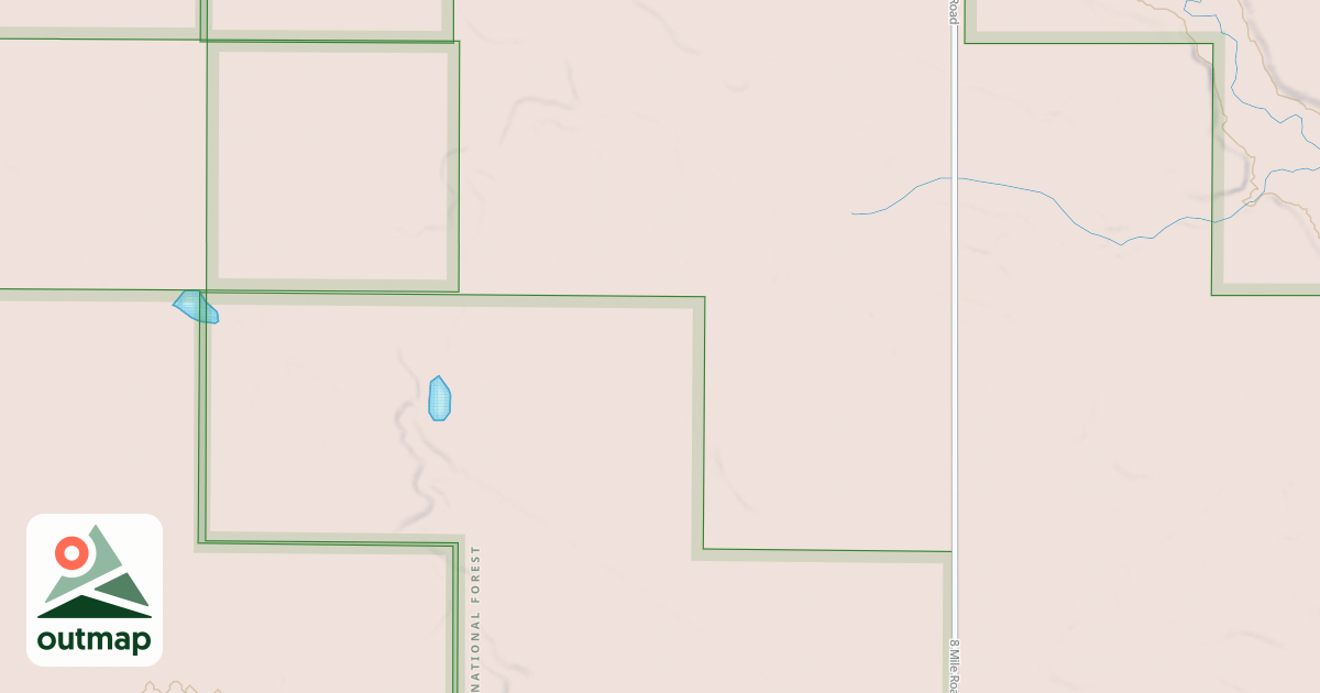 Map of 8 MILE SPUR B