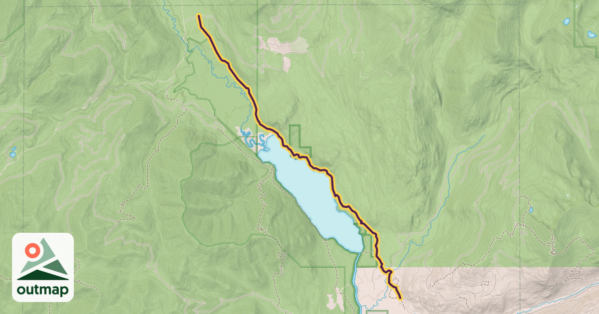 Map of Upper Priest Lake Trail