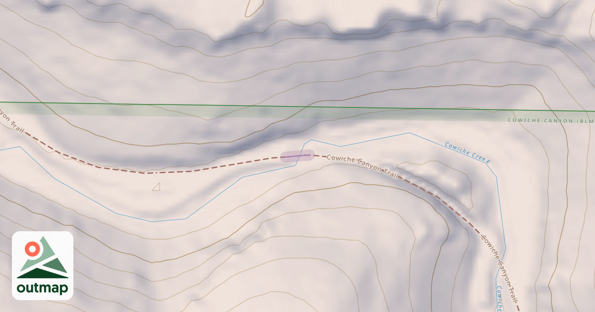 Map of Cowiche Canyon Trail