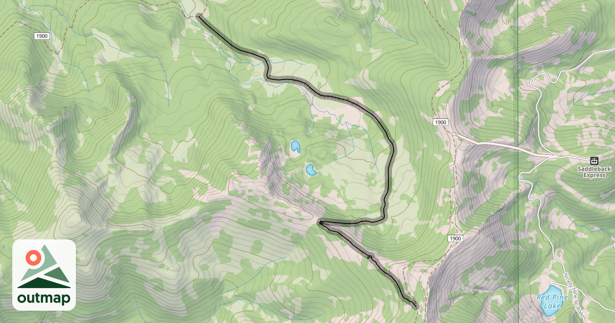 Map of Mill Creek Meadows Trail
