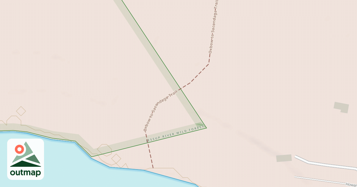 Map of Oxbow To Sacandaga Lake Trail