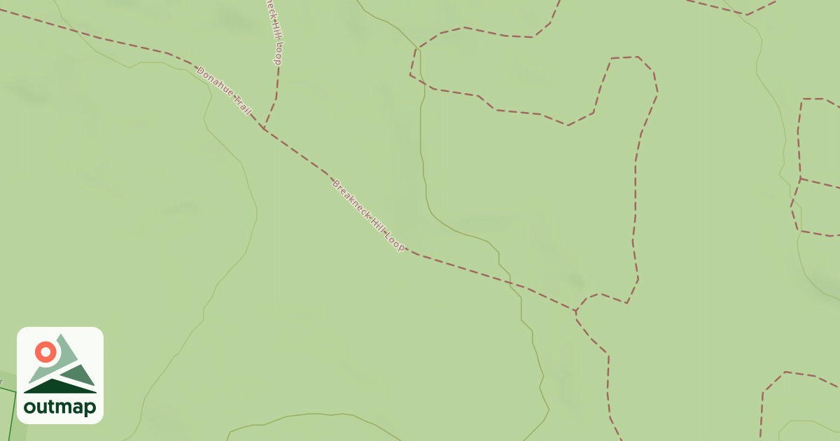 Map of Donahue Trail