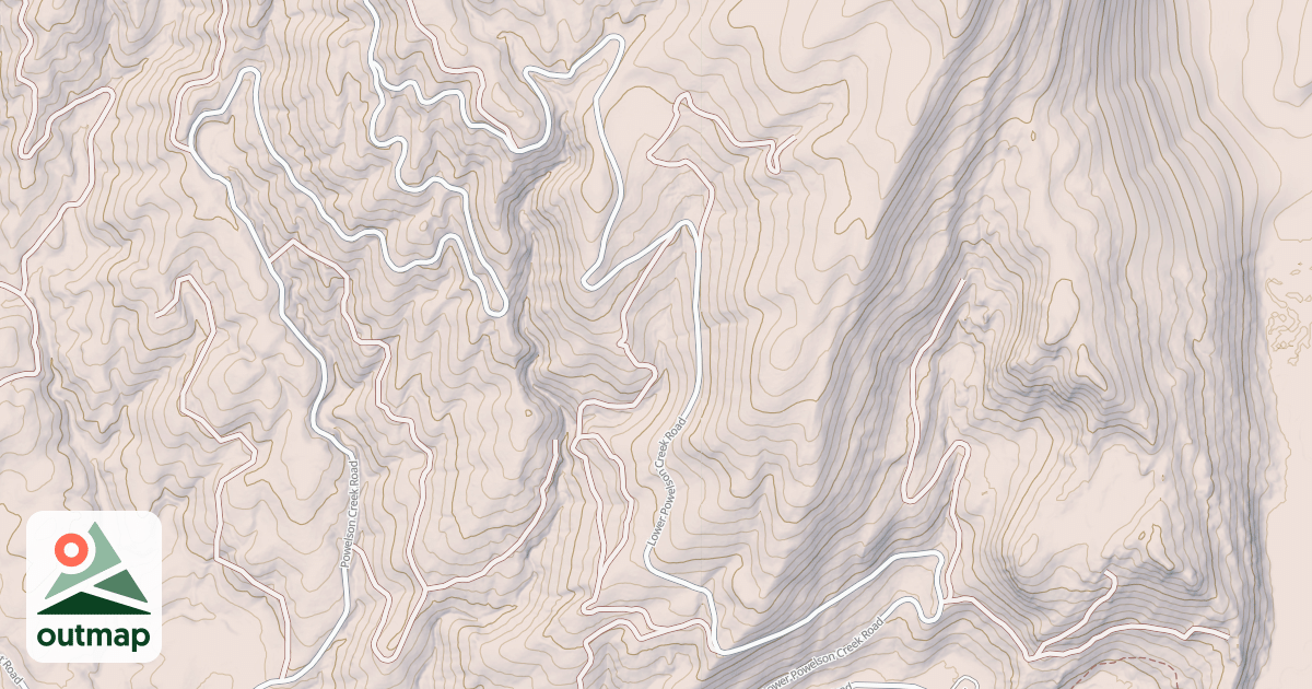Map of EAST FORK POWELSON
