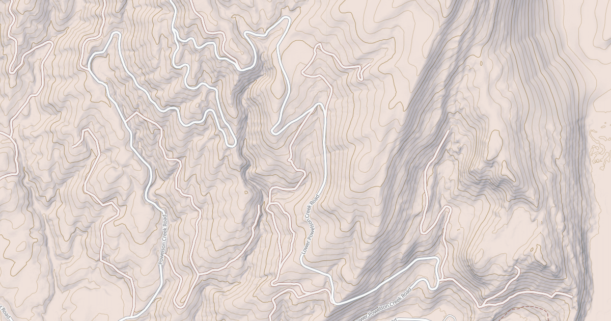 Map preview of EAST FORK POWELSON