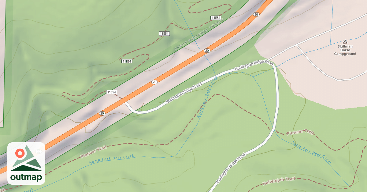 Map of BURLINGTON RIDGE SPUR