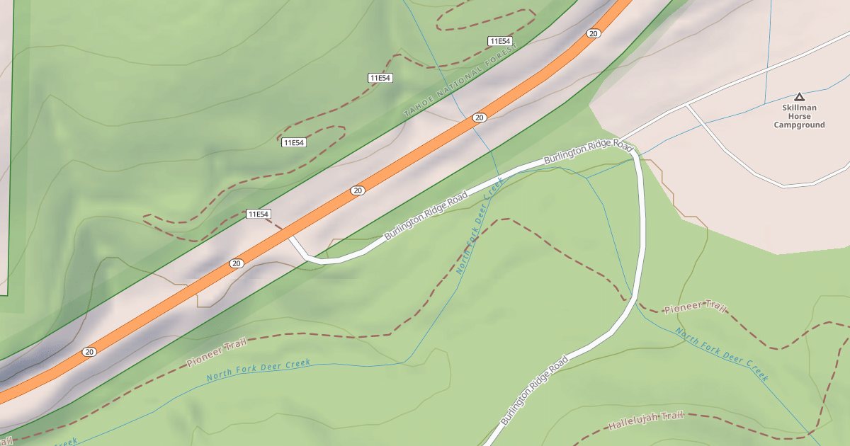 Map preview of BURLINGTON RIDGE SPUR