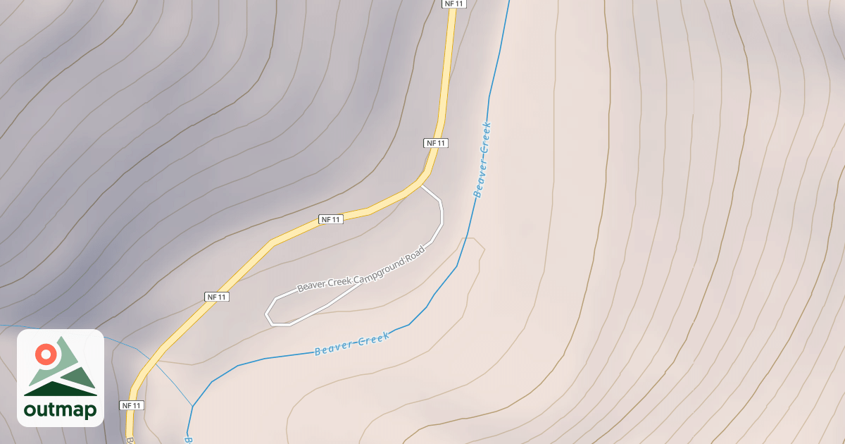 Map of BEAVER CR CG