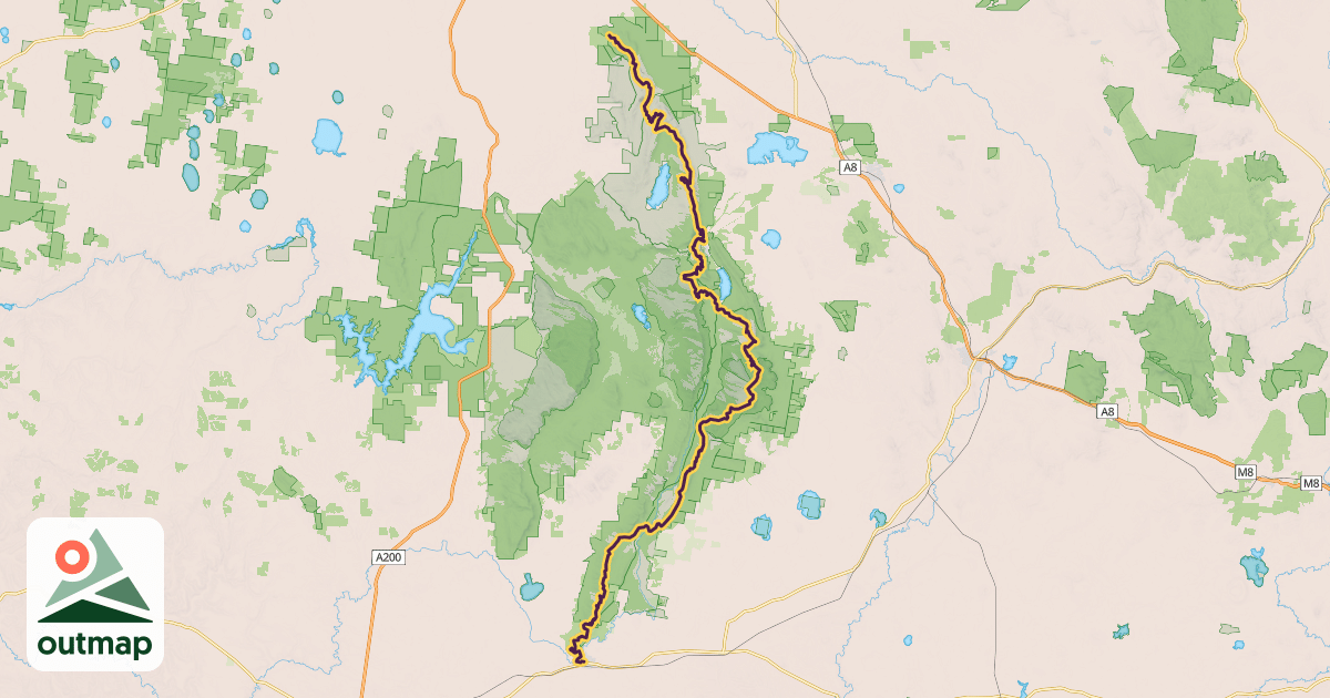 Map of Grampians Peaks Trail