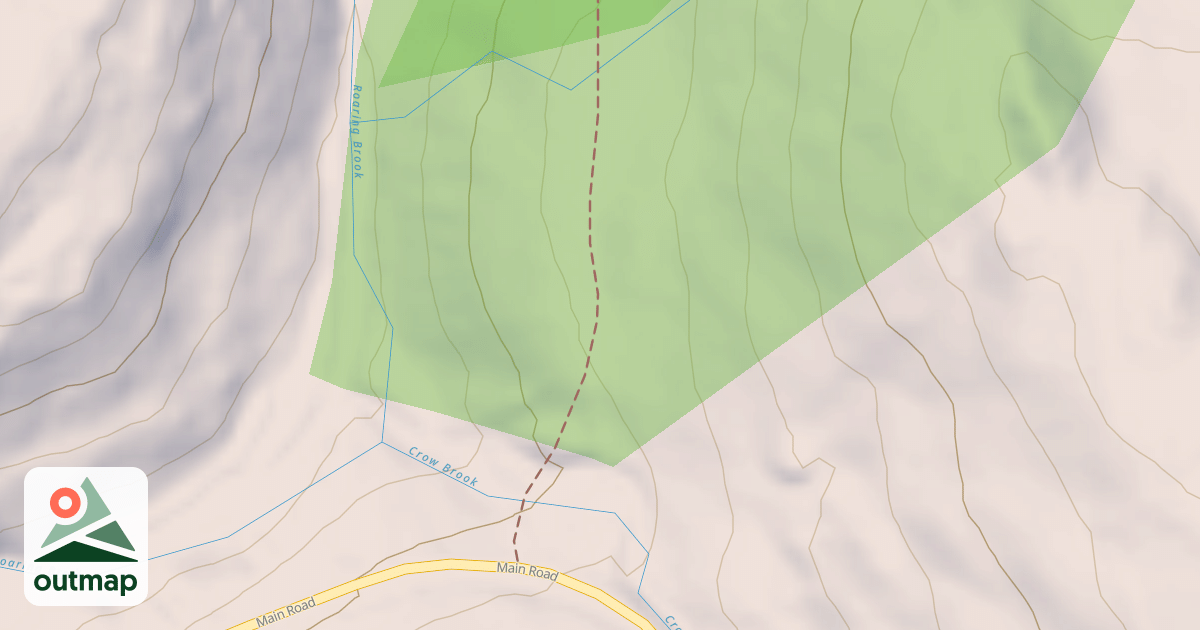 Map of Roaring Brook Road