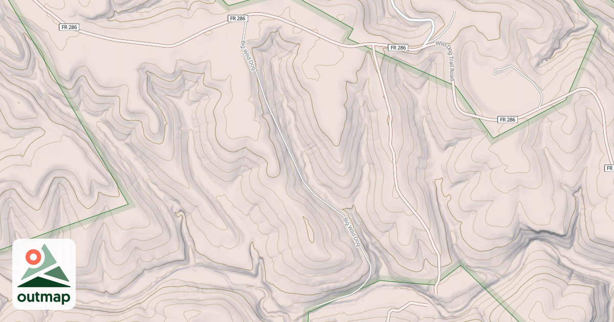 Map of BIG WILD DOG in Owsley
