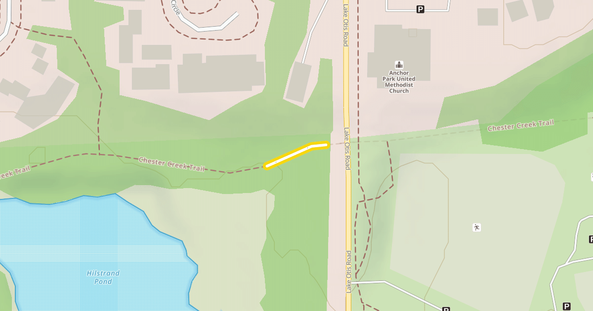 Map preview of Chester Creek Trail