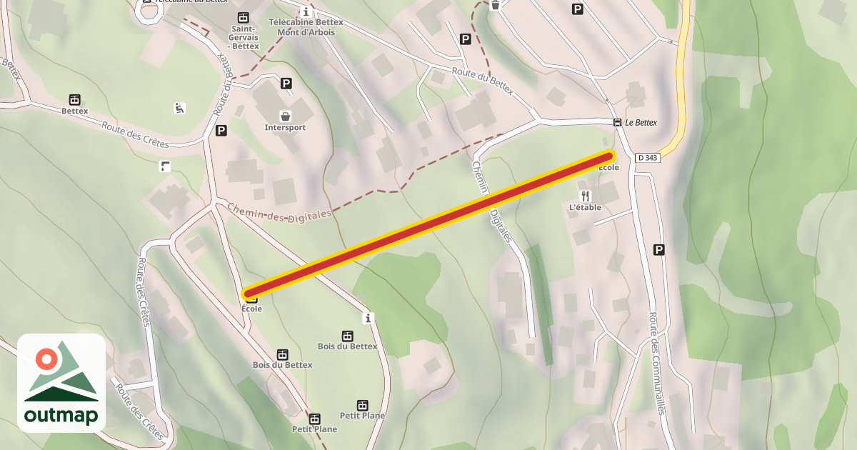Map of École