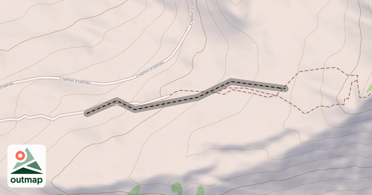 Map of (abandonné) piste