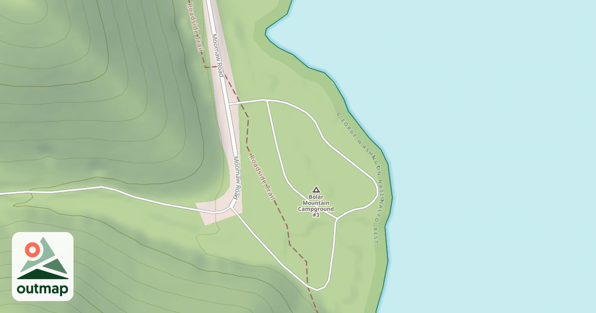 Map of CAMPGROUND #3 SPUR