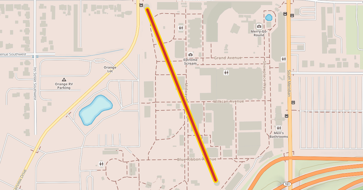 Map preview of Skyride
