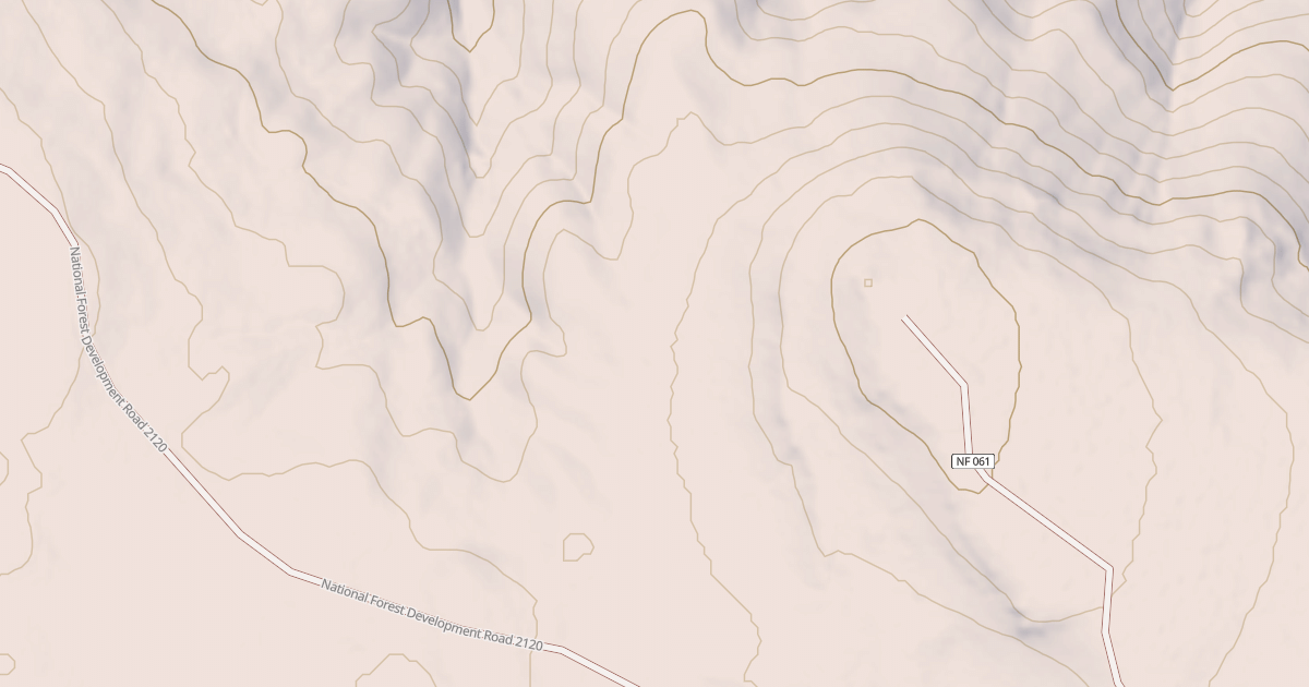 Map preview of USFS National Forest System Roads {4BBBFD89-4735-4A38-8541-70FF94A25010}