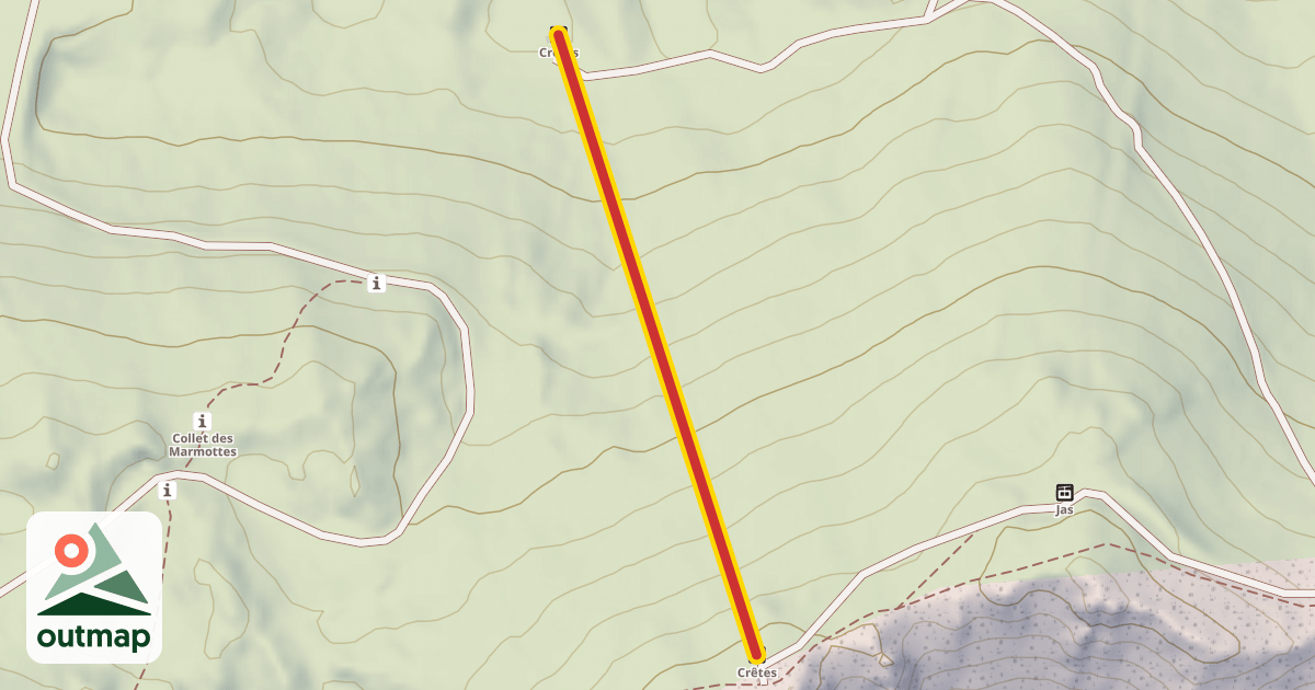 Map of Crêtes
