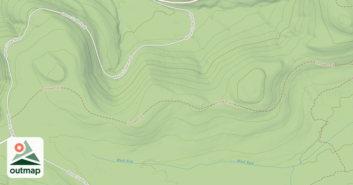 Map of Moshannon State Forest & Parker Dam State Park Snowmobile & Cross Country Skii Trails