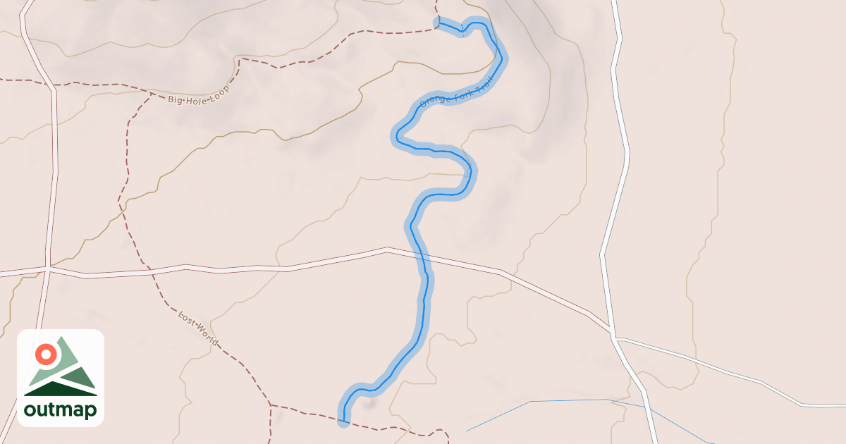 Map of Orange Fork Trail