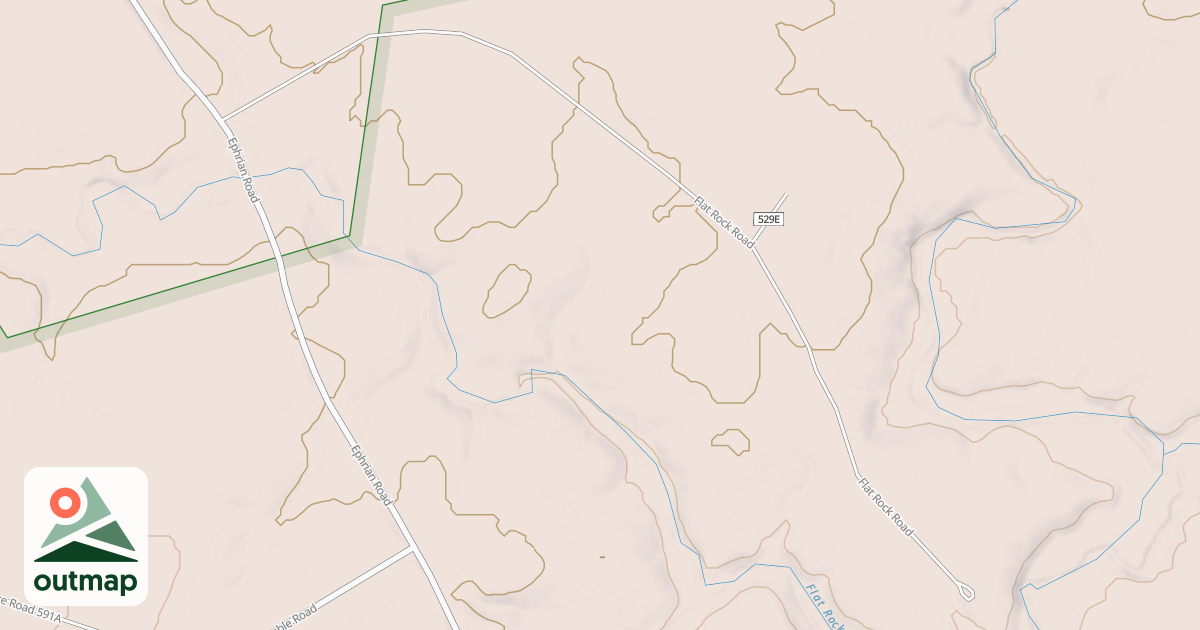 Map of FLAT ROCK C