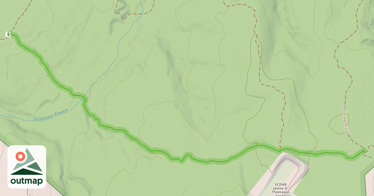 Map of Southside Loop Trail