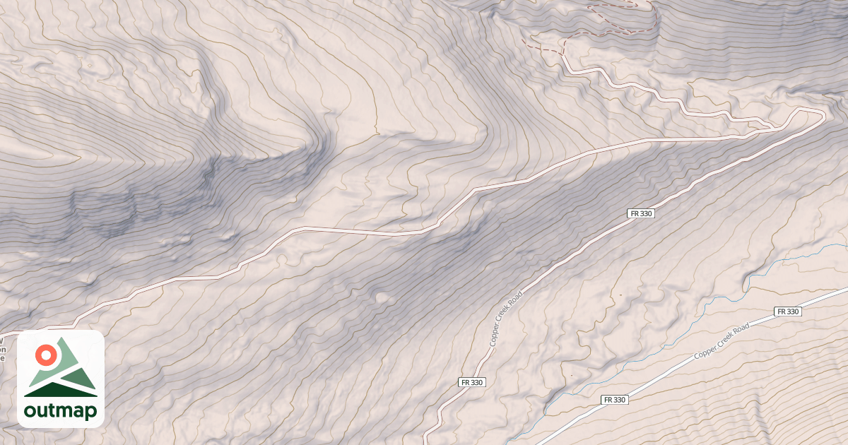 Map of COPPER CAMP SPUR A1