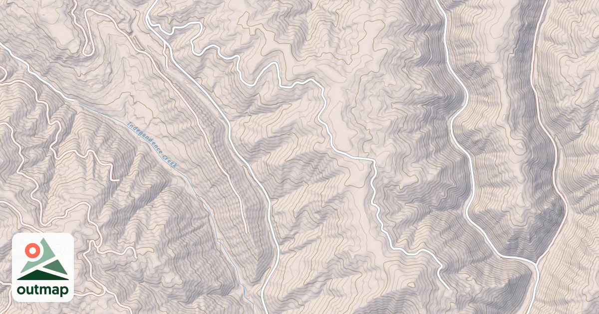 Map of INDEPENDENCE RIDGE