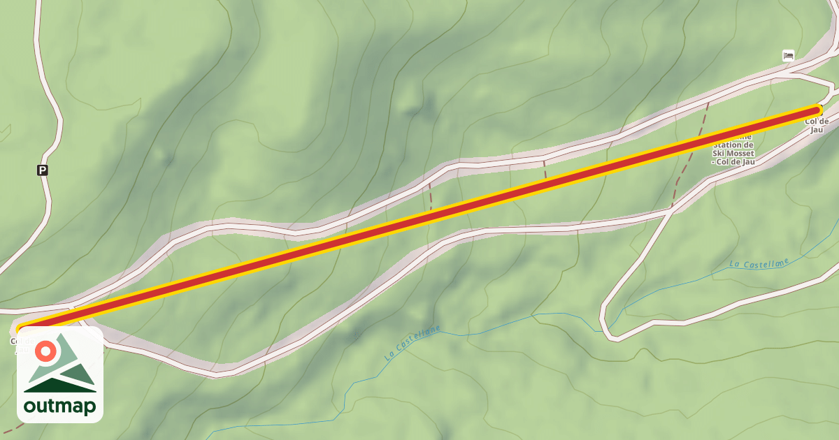 Map of Col de Jau