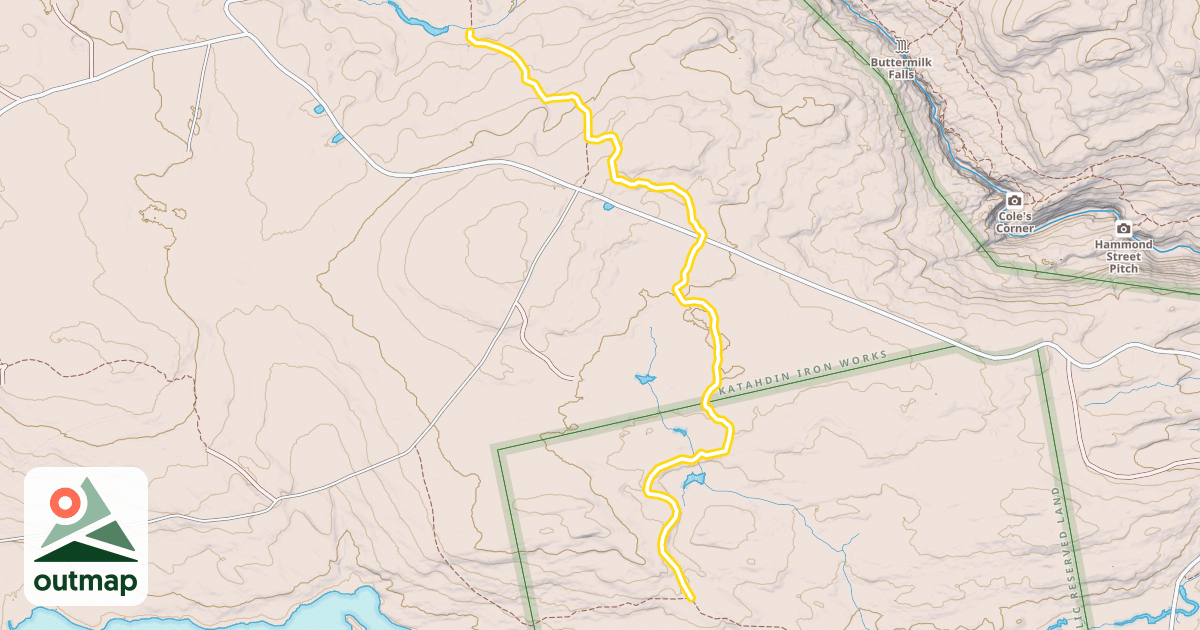 Map of Lodge to Lodge Trail