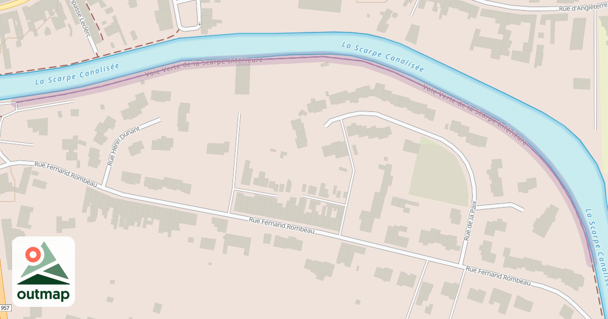 Map of Voie Verte de la Scarpe Inférieure