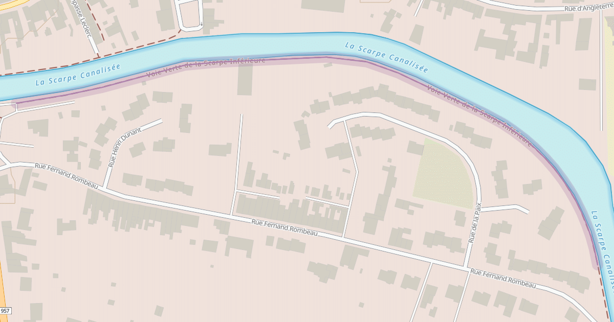 Map preview of Voie Verte de la Scarpe Inférieure