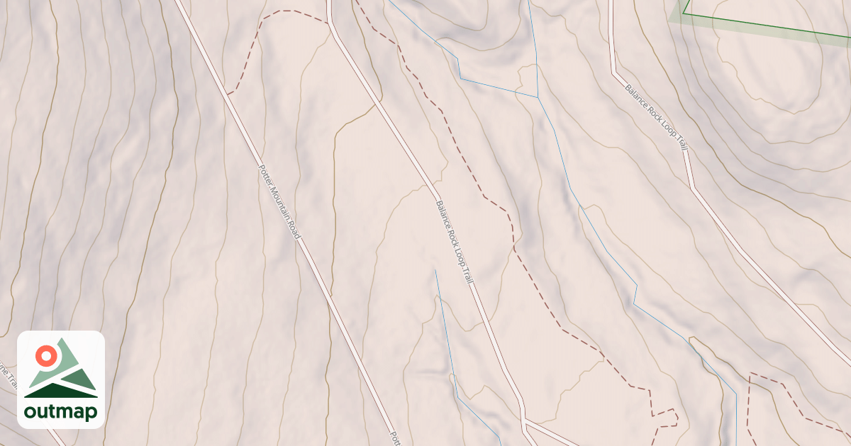 Map of Balance Rock Trail
