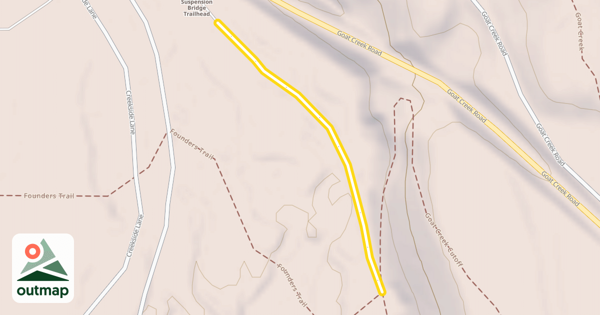 Map of Methow Community Trail- Browns Farm to Suspension Bridge Trailhead