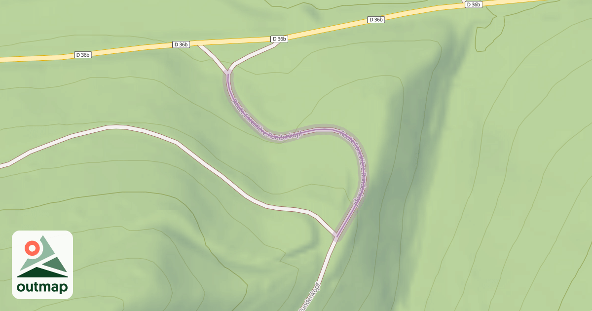 Map of Route Forestière Rundenkopf