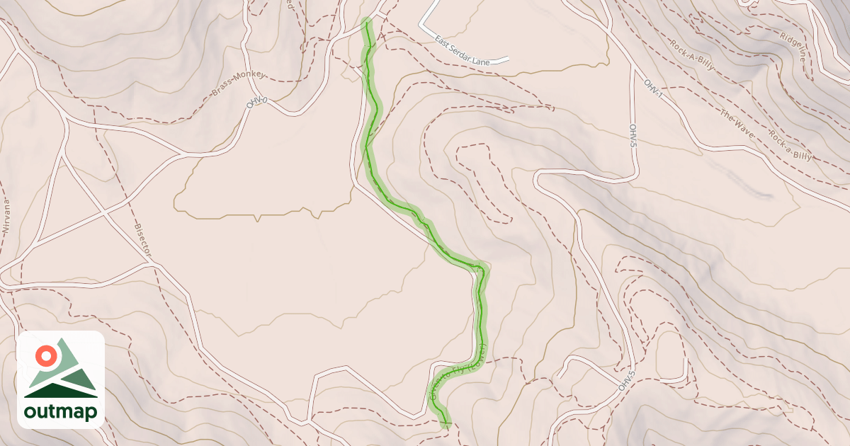 Map of Given to Fly Trail (Lower)